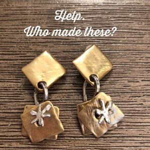 Need Help Reading Makers Mark Matte Gold Earrings